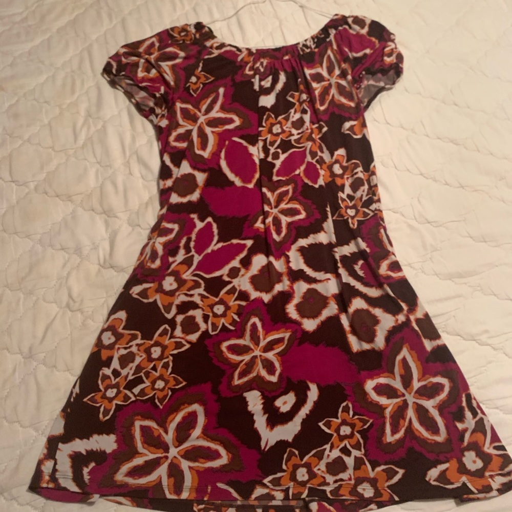 Bright floral dress